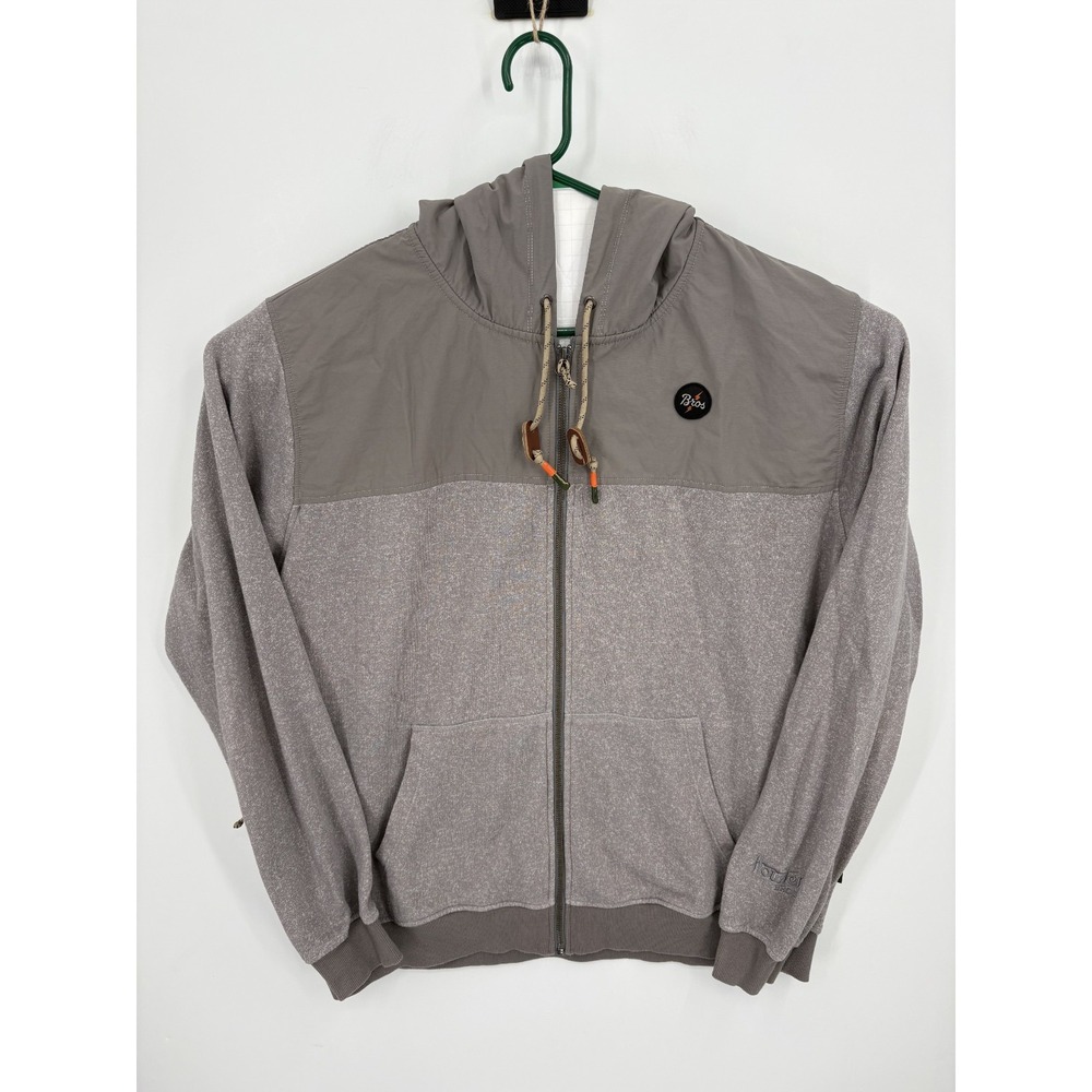 Howler Bros Kameron Hoodie Men's XL Gray Full Zip Fleece Shell Hybrid Jacket - Picture 1 of 10